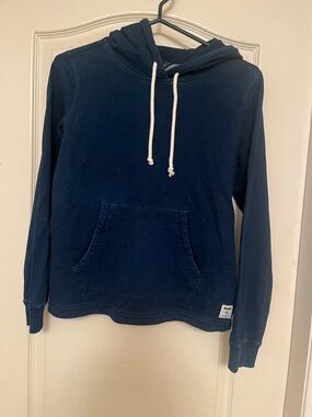Roots Indigo French Terry Hoodie.